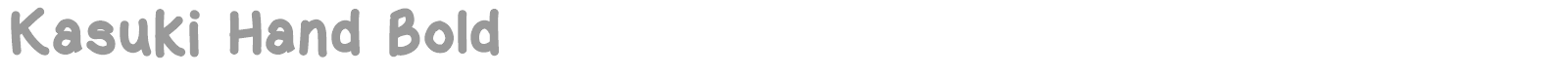 Kasuki Hand font preview